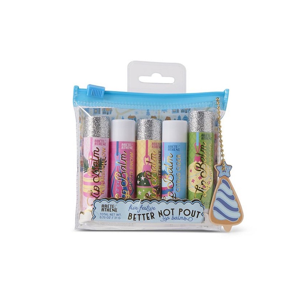 Ardene Glitter Cap Lip Balm Moisturizing Collection New In case Christmas
